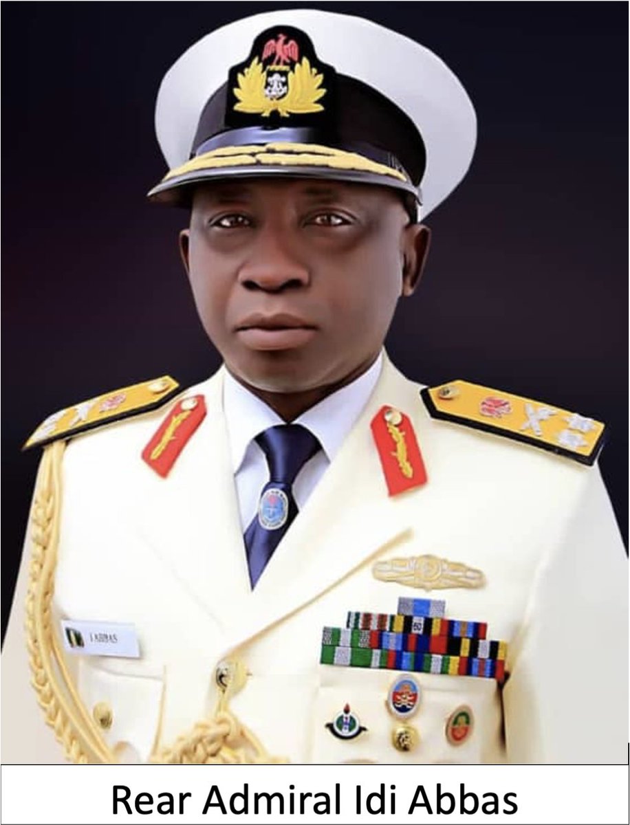 NigerianNavy's tweet photo. The newly appointed Chief of the Naval Staff, Rear Admiral Idi Abbas. https://t.co/kUAosJo8FA
