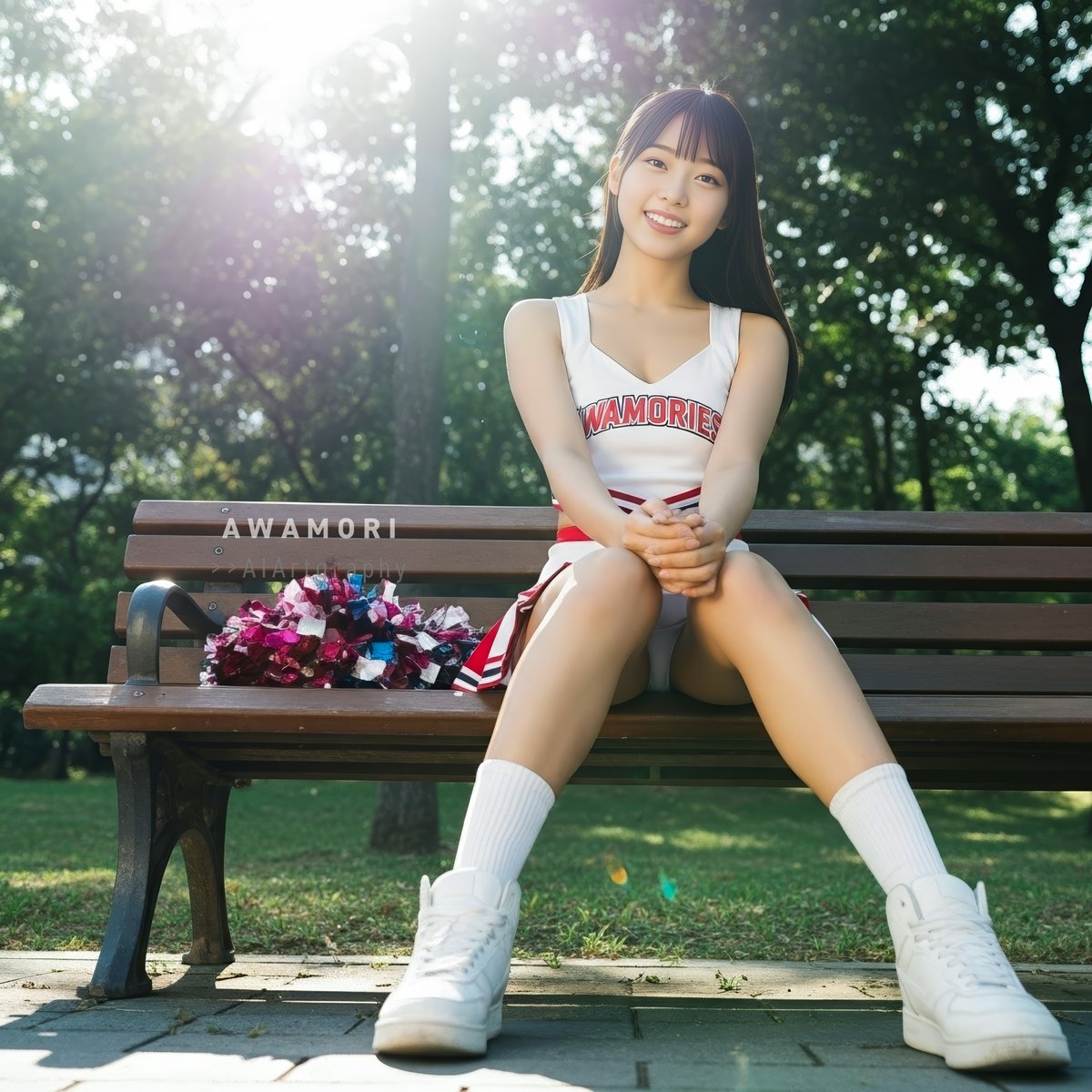2022Awa's tweet image. 📢 #cheers_weekend #cheerleaders #aiportrait #aiphotography #aigravure #aigirl #photoshop #lightroom #photorealism #firefly #nanobanana #imagen4 #4K