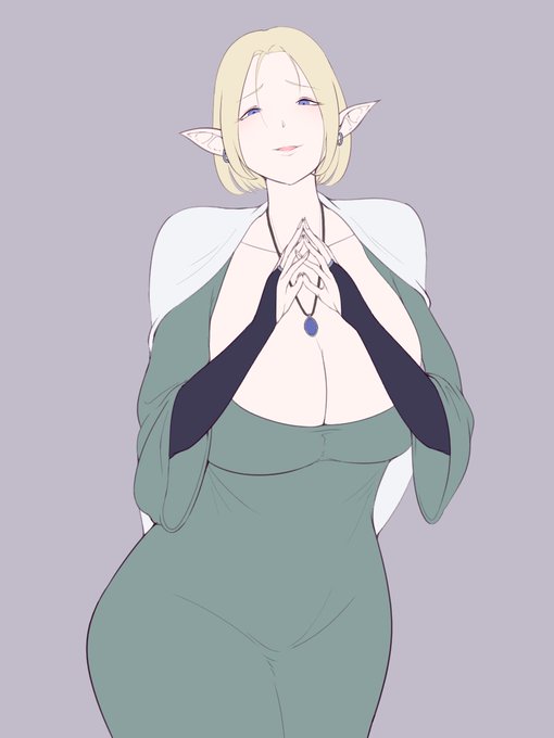 大分前に描いて途中で投げたエルフ 