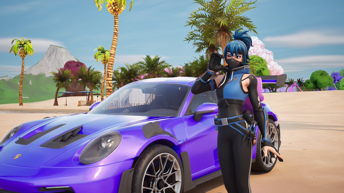 TikTokHope707's tweet photo. #Fortnite #Fortrgraphy: 💙HOPE💙 new car (PORSCHE 911 GT3 RS) https://t.co/5lhtaD3wUw