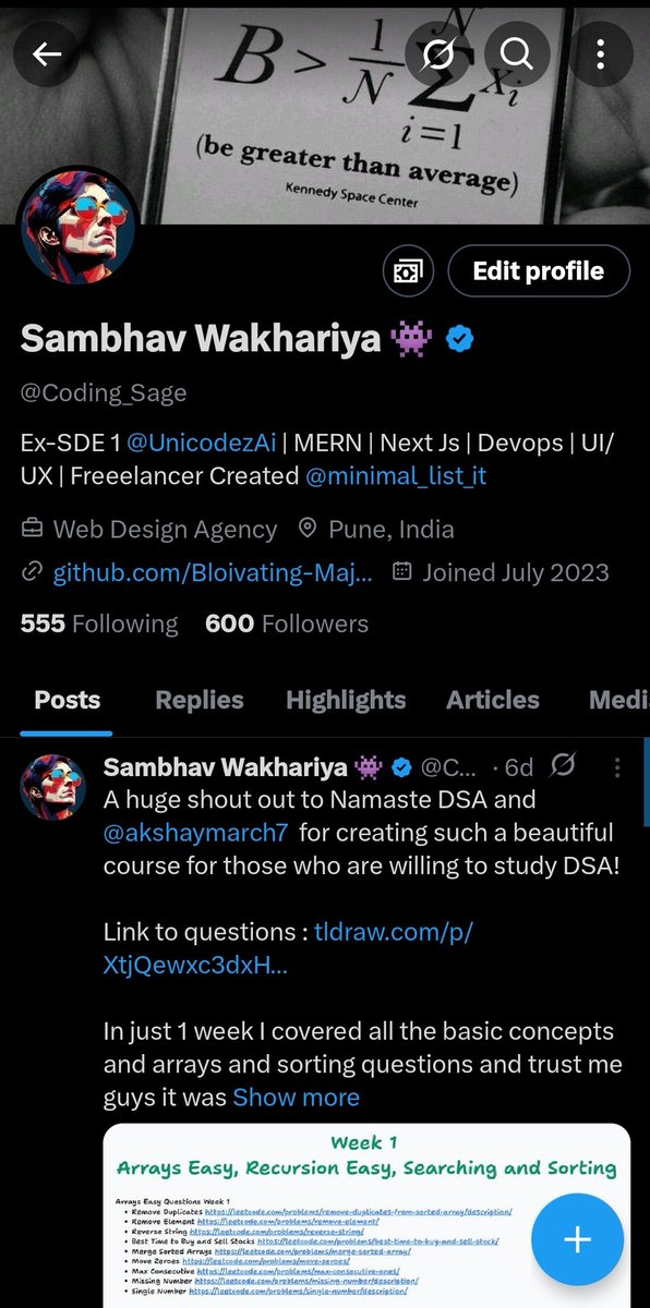 Coding_Sage's tweet image. Strong 600 🪽
All thanks to #buildinpublic