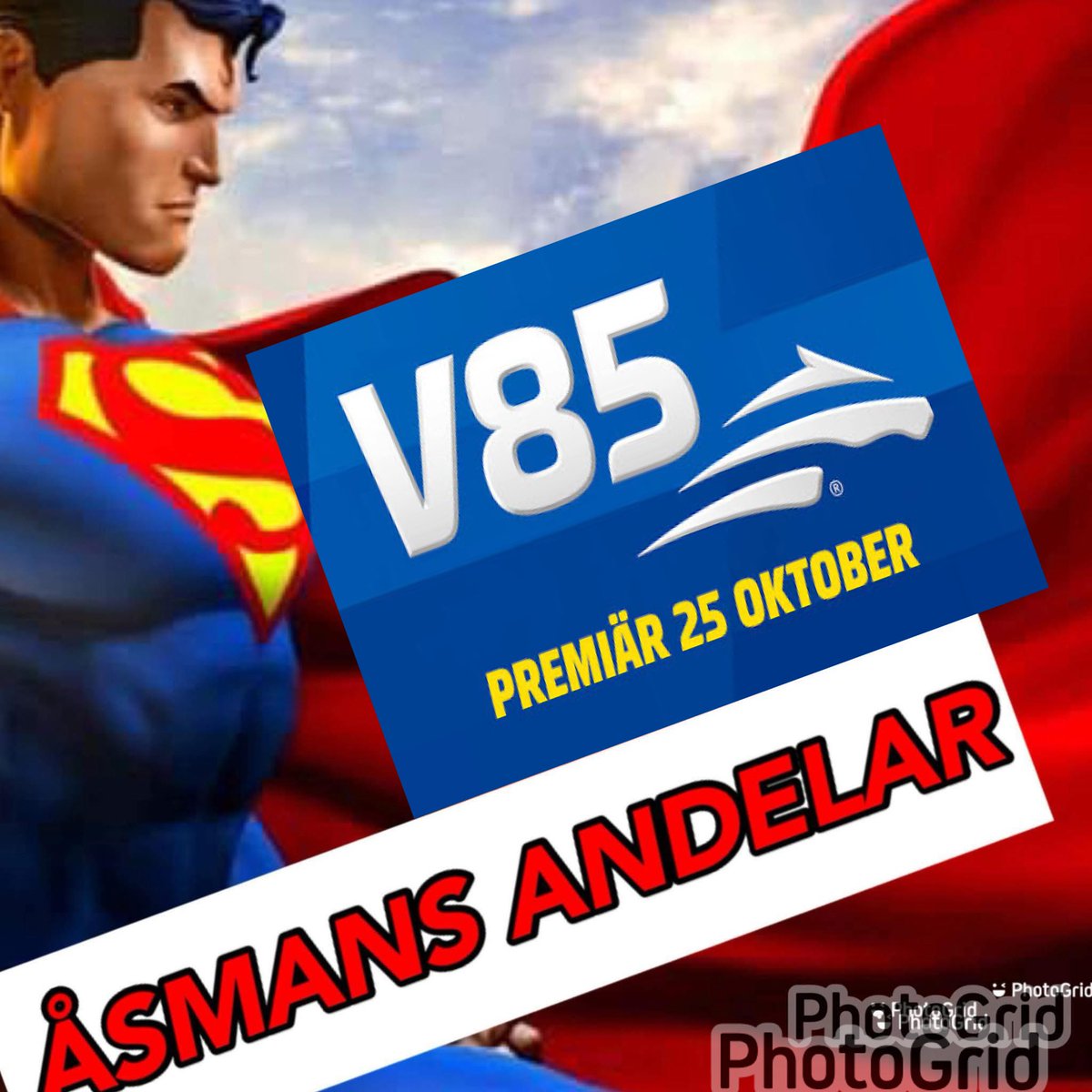 JonasAsman's tweet photo. V85 med ny starttid kl16.10!!

ÅSMANS DRÖMVINST⭐️200kr https://t.co/uCht3h4YxZ

ÅSMANS TRIPPEL⭐️116kr https://t.co/Kk7EZVx57b

ÅSMANS PAPPA⭐️⭐️⭐️100kr https://t.co/gAgxIeXuov

ÅSMANS 2 SPIKAR⭐️⭐️⭐️90kr https://t.co/2g7NXsVJPO

ÅSMANS SELMA⭐️⭐️⭐️58kr https://t.co/HRaE20YUZr https://t.co/mR6eFzS4vw