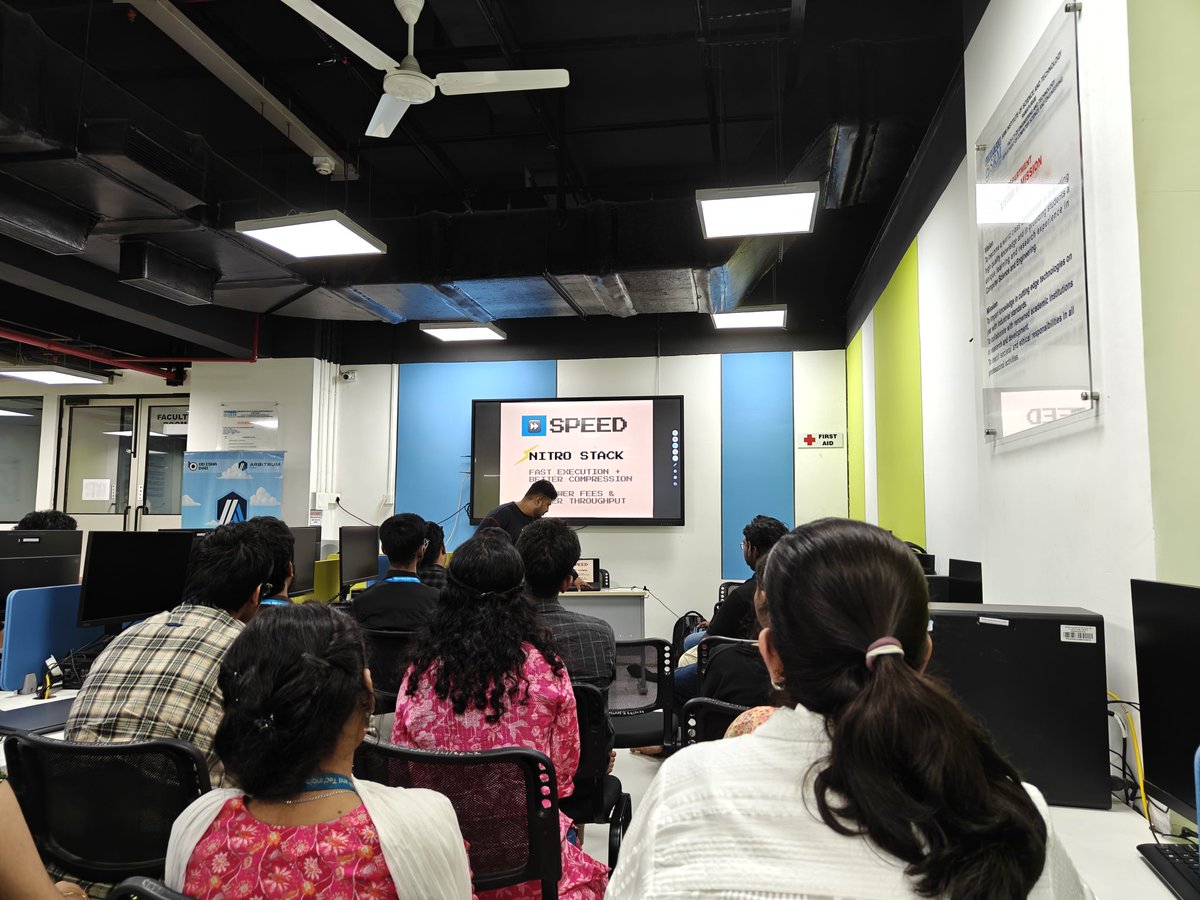 Dhanush1785's tweet photo. Had a great event by @DAO_Arbitrum and @OdishaDao at SRM Ramapuram. 
Looking forward to more Events.
The event was really awesome and I learnt a lot about the @arbitrum layer 2 infrastructure. https://t.co/SF9JiFczpm