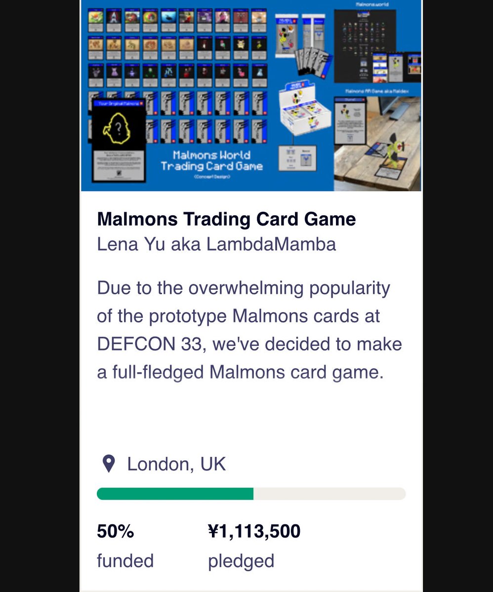 Malmons World (@malmons_world) on Twitter photo Weโre halfway there for the #Malmons Trading Card Game Kickstarter! ๐ฅณ
The Kickstarter campaign ends Nov 6, 2025 (kickstarter.com/projects/lambdโฆ), please support us so we can reach our full funding goal! ๐
Thank you all for your continued support! ๐ Weโre halfway there for the #Malmons Trading Card Game Kickstarter! ๐ฅณ
The Kickstarter campaign ends Nov 6, 2025 (kickstarter.com/projects/lambdโฆ), please support us so we can reach our full funding goal! ๐
Thank you all for your continued support! ๐