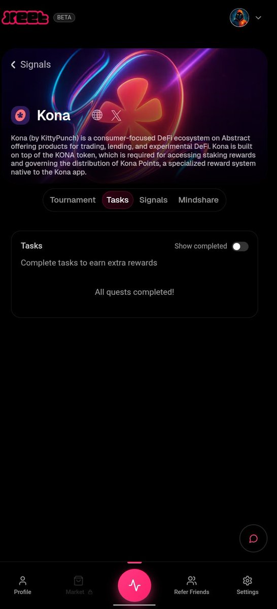 AlisonSokuma's tweet photo. Just completed my tasks on Xeet,on  @KonaDeFi tournament

Been testing the app for a while  and it honestly feels like DeFi got its spark back.
The dual-token system, the gamified rewards, the smooth UX on Abstract it just clicks.

Not financial advice  just good design, real creativity, and a protocol that actually feels alive.

Using KonaDeFi feels like playing a game that accidentally teaches you economics.
You’re swapping tokens, earning points, opening crates  and before you know it, you’ve learned how incentives actually work.

Who knew DeFi could be this unintentionally educational