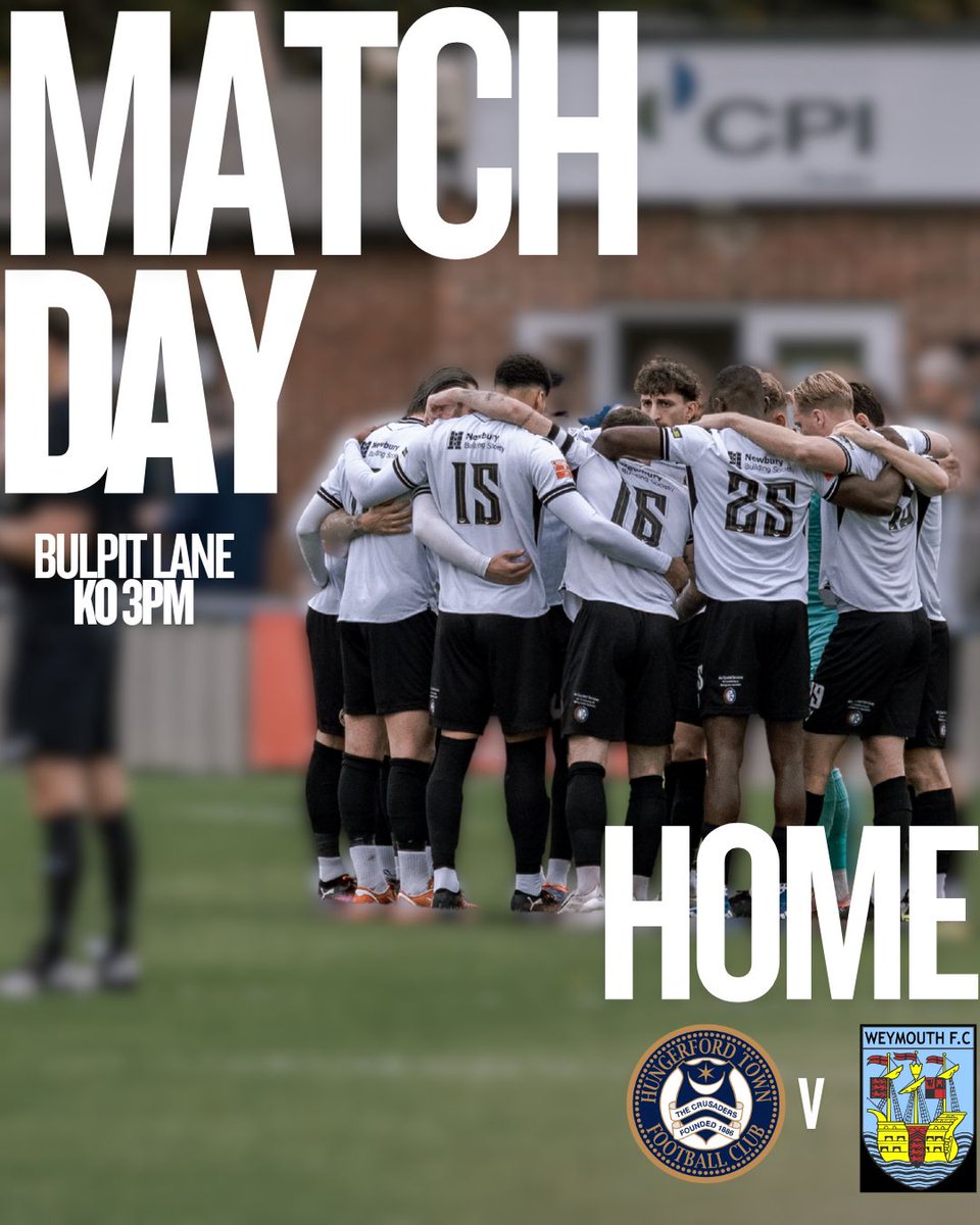 HungerfordTown's tweet photo. MATCHDAY 

we are back at the Bulpit this afternoon for the visit of @theterras 

Good luck to to @DanRobbo1986 and the team try to build on that last minute goal last week

Online Tickets here
https://t.co/uAQfi9EHv8 https://t.co/zQv0HpyuzN