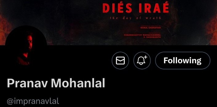 WECineLoco's tweet photo. Entire #DiesIrae team changed DP to Red including Lalettan💀🔥
#Mohanlal #PranavMohanlal #RahulSadasivan #NightShiftStudios #YNotStudios https://t.co/ZjZ4hFqmbh