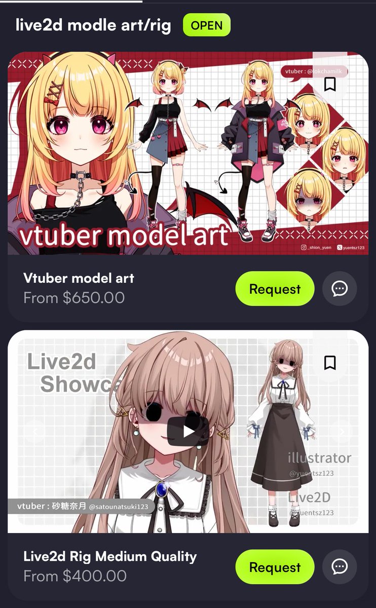 Live2d commission open! 
Prices are for reference only. Please inquire for details.
#VGen