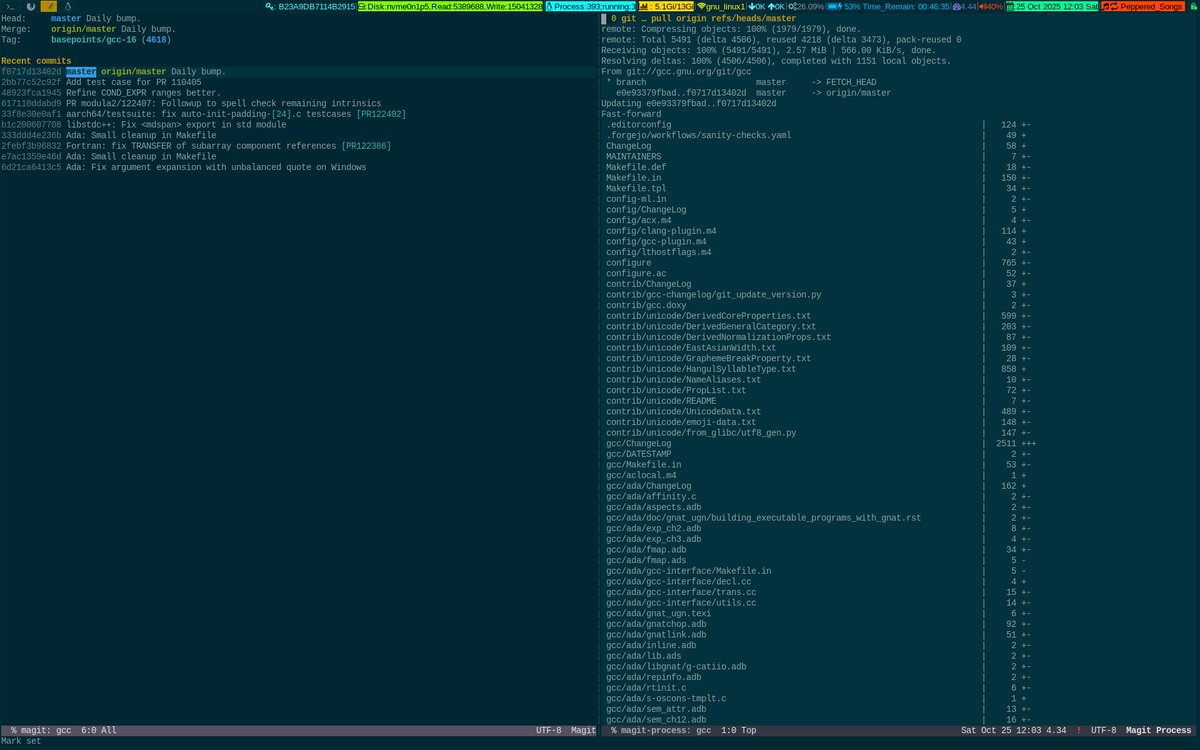 unixbhaskar's tweet image. Umm 
#gcc #tool #compiler #git #emacs #magit #opensource