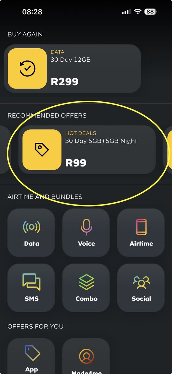 I swear <a href="/MTNza/">MTN South Africa</a>  is disgusting!! They got this deal on the app but when you select it you get an error message about “technical issues.” No “technical issues” if you buy the more expensive options though, straight to payment! <a href="/wendyknowler/">Wendy Knowler</a>