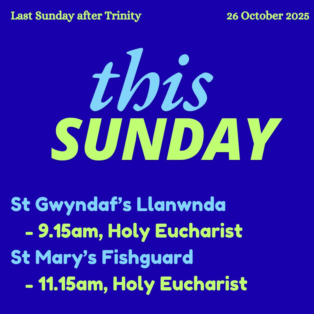 This Sunday, you are invited to come and join in worship in the Fishguard Group of Churches!