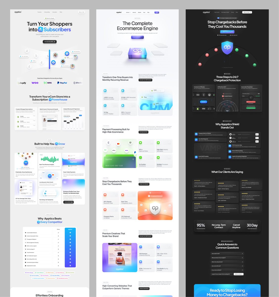 heysatya_'s tweet image. Designed Apptics’ homepage a month ago - now we’re building websites for every product under their ecosystem 
(Design + Dev + Animations)