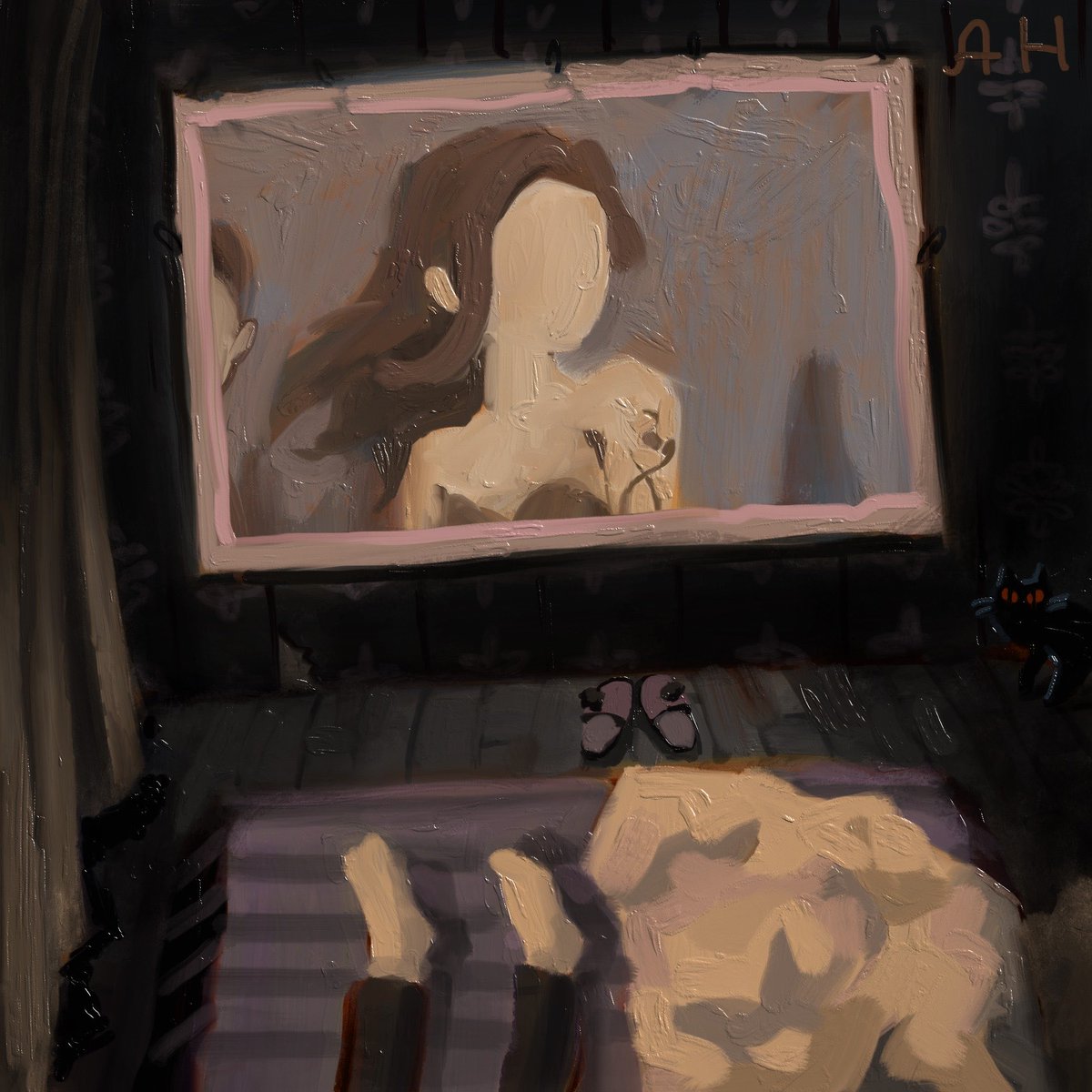 LycheeFruitLich's tweet photo. Me watching anime 😴🌹 https://t.co/CUGjgTXPSd