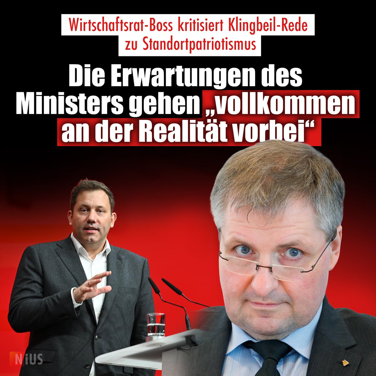 „Es ist nicht die deutsche Wirtschaft, die an Wettbewerbsfähigkeit eingebüßt hat, sondern der Wirtschaftsstandort Deutschland“, so Steigers Fazit. „Umso fahrlässiger ist es, sich durch Erfolgsmeldungen und Begriffsverwischungen in Sicherheit zu wiegen.“ nius.de/wirtschaft/new…