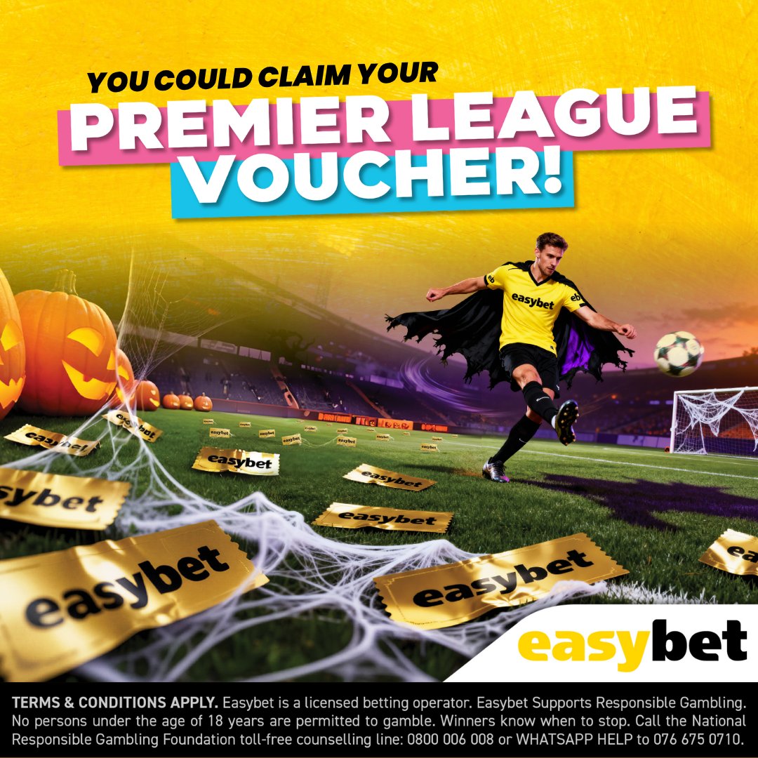 Easybet_SA's tweet image. 🔥Premier League heat, Easybet treat!

Three huge EPL clashes today, and we’re dropping 10 FREE vouchers to help fuel your bets! 

1️⃣ Visit our Playbook site &amp;amp; enter your User ID 👉 bit.ly/epl-vgs
2️⃣ Come back here and comment “DONE!” for 2 extra entries! ✍️

That’s it.…
