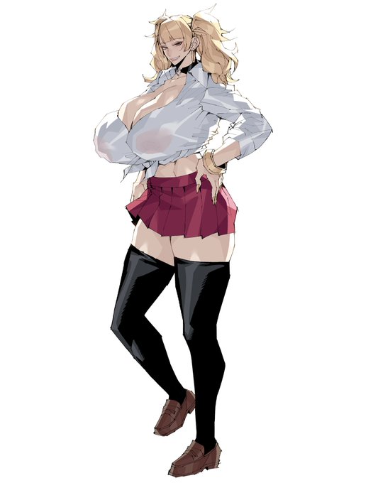 デカビッチギャルの落書き 時間のかからない簡単な塗りで仕上げた