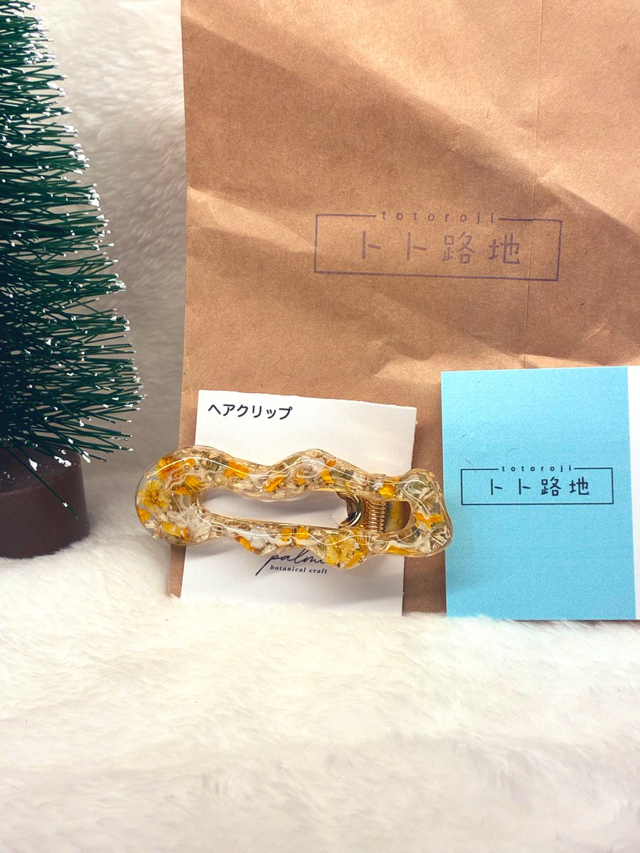amayadori_tama's tweet photo. #トト路地 行ってみました！
パルムさんのヘアクリップを購入♡ https://t.co/DFS47vjik2