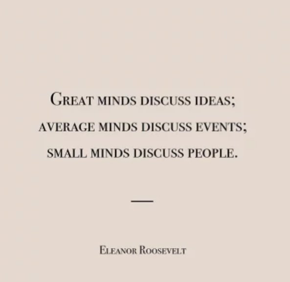 Ein ganzer thread voller Gerede über jemand anderes.
Next Level Mobbing, von den Guten natürlich...
Oder wie Frau Roosevelt sagte, kleine Geister reden über Personen...