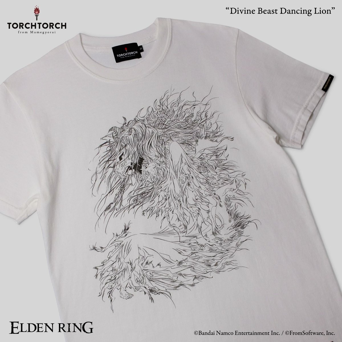 torchtorch_jp's tweet image. 【一般販売開始】
『ELDEN RING SHADOW OF THE ERDTREE』より「神獣獅子舞」のTシャツが、各店と公式ECサイトに入荷いたしました。Emma Ríos氏 @emmartian の描き下ろしによるダイナミックな獅子舞の姿。胴の隙間にちらりと覗く、ふたりの勇人の手足にもご注目ください。
torchtorch.jp/product/elden_…