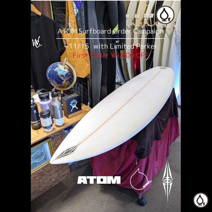 waters_halumasa's tweet photo. ATOMサーフボードのオーダーキャンペーンです。

https://t.co/nO3gp1ujL1

#surf #surfer #surfing #surftrip #instasurf #surfinglife #shizuoka #japan #supportyourlocalshaper #サーフ #サーフィン #サーファー #サーフトリップ #静岡 #日本 #atomsurfboard https://t.co/WfGZCCzmQx