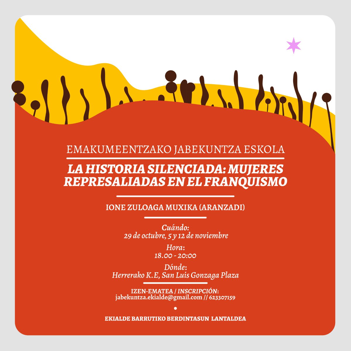 AltzakoHM's tweet photo. Frankismoan errepresaliatutako emakumeei buruzko testigantzak eta informazioa bilaketa
https://t.co/eyHKYfTEn7
Búsqueda de testimonios e información sobre mujeres represaliadas en el franquismo
https://t.co/CVl0SKrmRj https://t.co/QMTnA35WGv