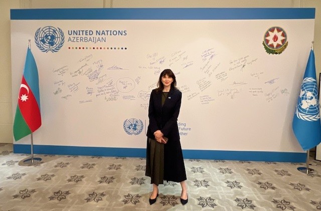 Marking #UNDay2025 in Baku was truly special,  celebrating 80 years of <a href="/UN/">United Nations</a> and signing of the new  Sustainable Development Cooperation Framework 2026–2030 🇺🇳🇦🇿. 

Moments like this remind me why I believe so deeply in the power of working together-  in dialogue, trust, and a
