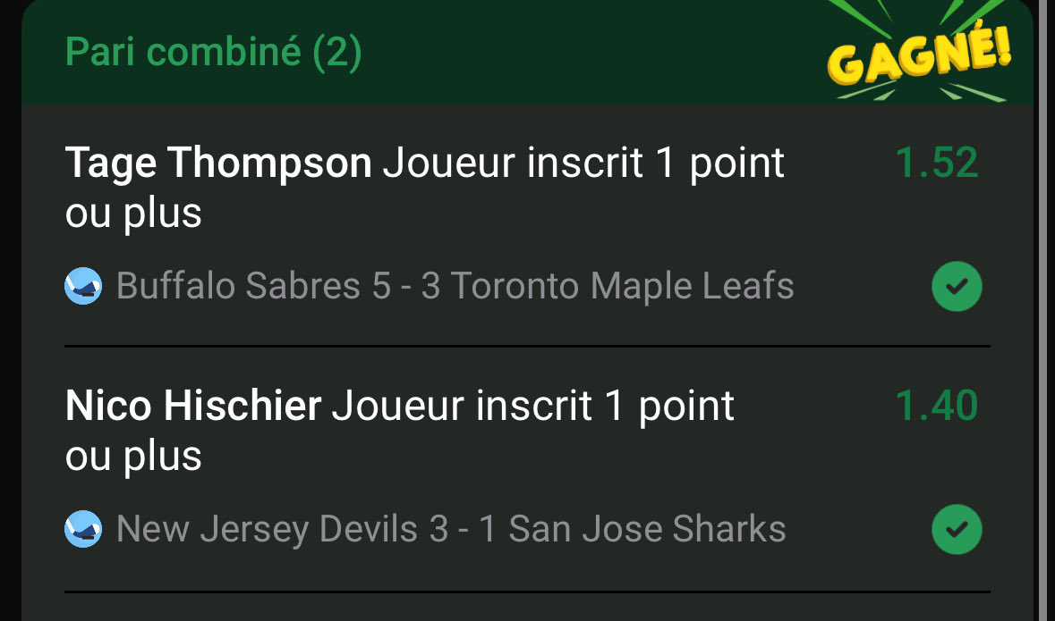 Merci Prof pour la NHL ! Toujours un plaisir 🏒 <a href="/LaTeamBDT/">Le Bureau des Tipsters</a>