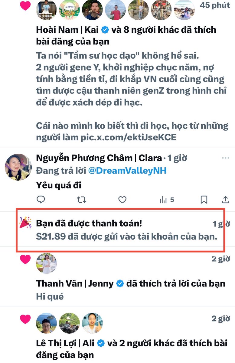 Anh Musk nhanh qué, vừa mới đăng ký 2 hôm trước thì nay đã được anh pay roài.