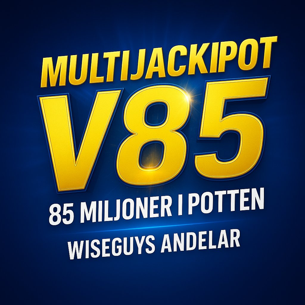 PREMIÄR FÖR V85 MED MULTIJACKPOT!

Lyfter två system lite extra idag:

"WISEGUY 444 MULTI-JACKPOT"

atg.se/succeandelar/s…

Exklusivt system med hög potential!

"WISEGUY 100"

atg.se/succeandelar/s…

Klassiskt system som drog in över 170 000 för ett par veckor sedan på GS75