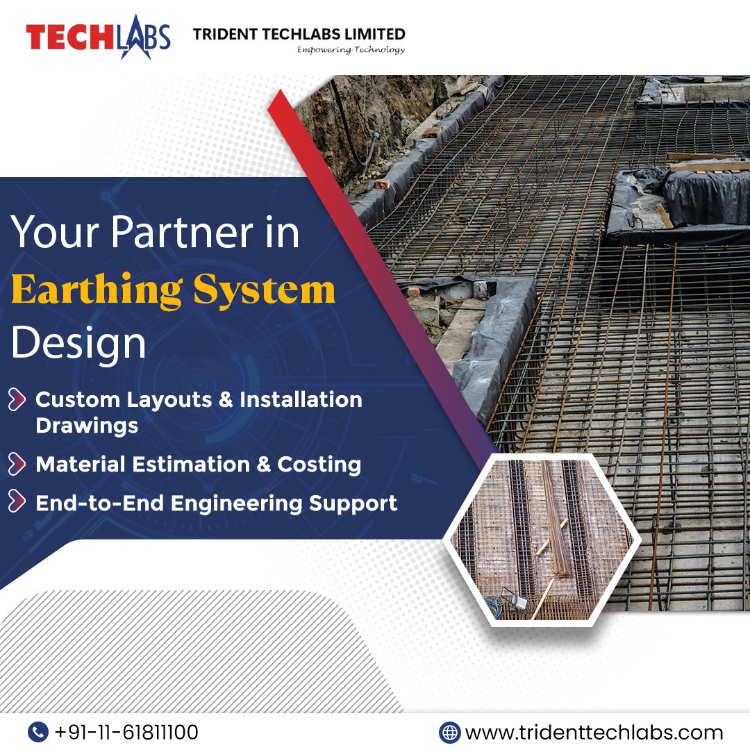 TechlabsTrident's tweet image. From surveys to final layouts & material supply — Trident Techlabs delivers complete earthing design solutions for new & existing systems. Ensuring safety, reliability & global compliance every step of the way. ⚡
🌐 tridenttechlabs.com
#EarthingSolutions #TridentTechlabs