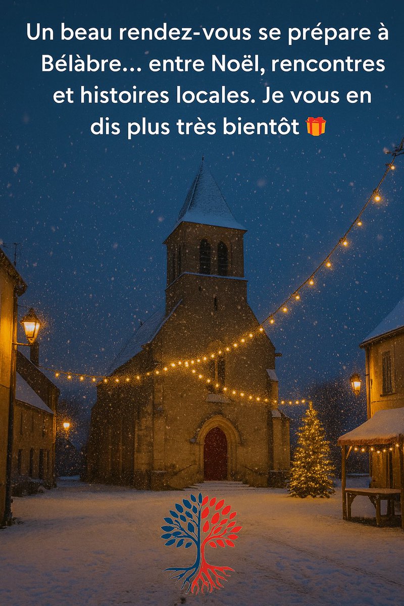 “Un beau rendez-vous se prépare à Bélâbre… 

entre Noël, rencontres et histoires locales. 

Je vous en dis plus très bientôt 🎁
