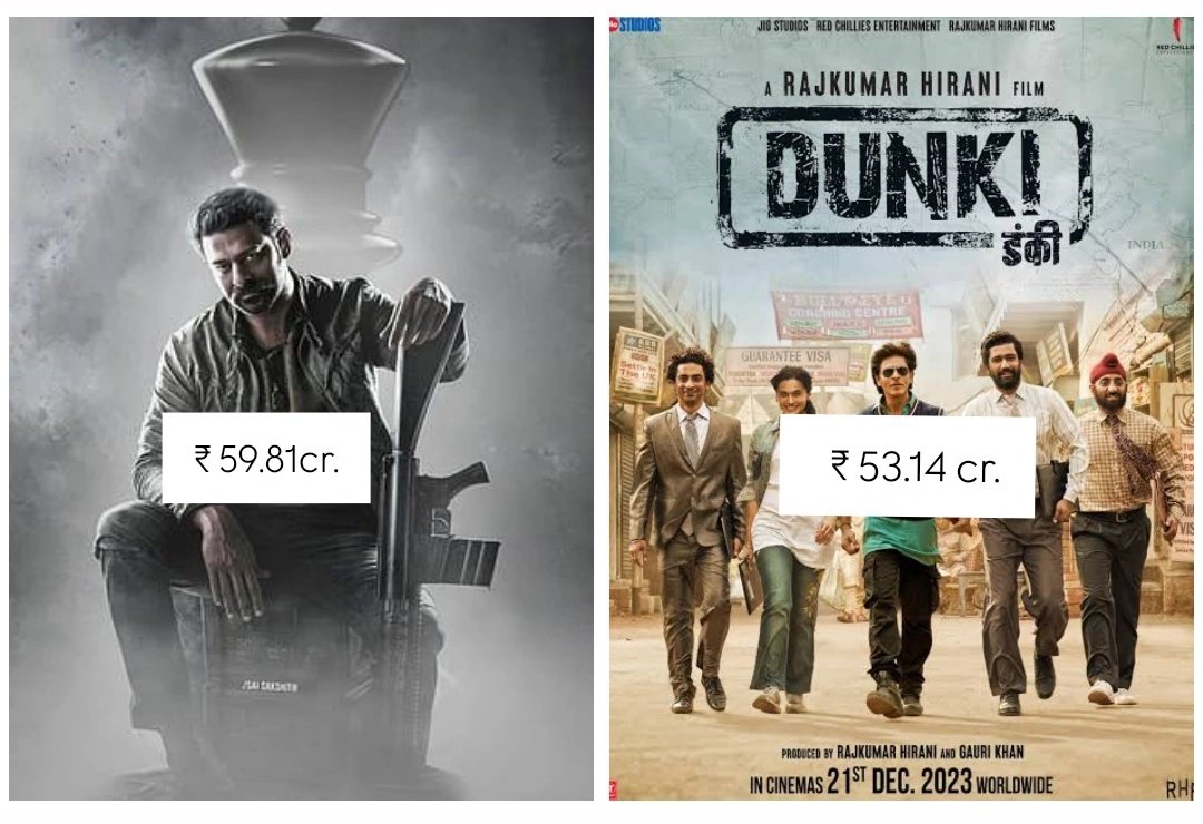 just for reply (@apnadhollywood) on Twitter photo But in clash 
Hindi version of Salaar collected more than Dunki in Mumbai. But in clash 
Hindi version of Salaar collected more than Dunki in Mumbai.
