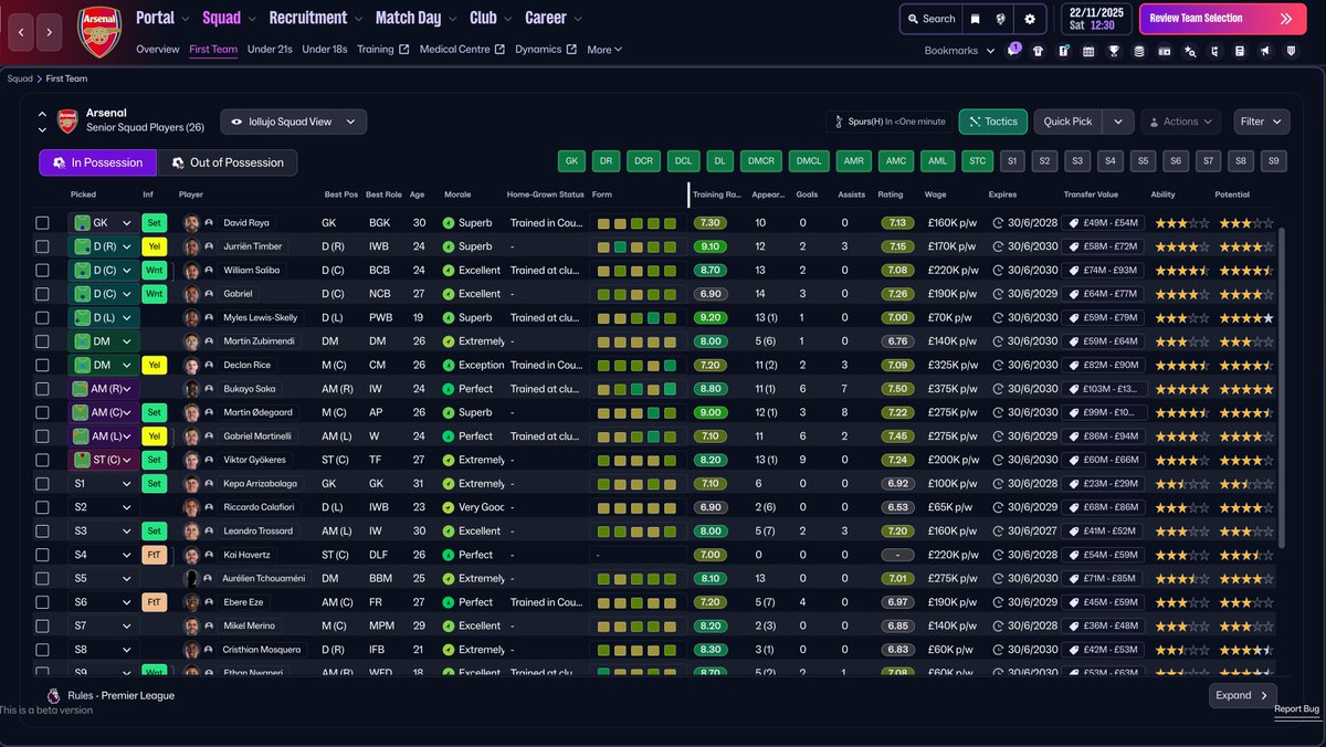 lollujo's tweet image. As requested - FM26 version of the lollujo Squad View:

bit.ly/lollujoViewFM26