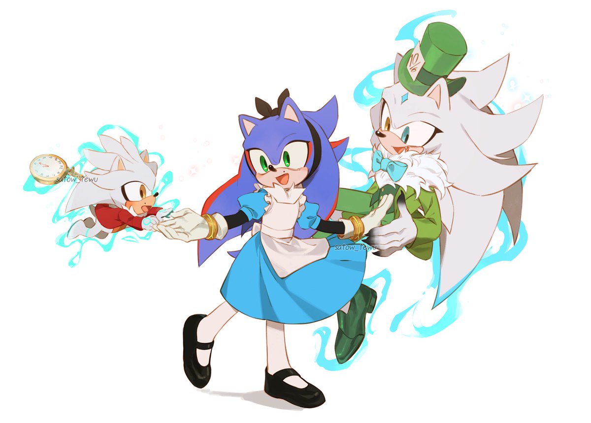 satowte's tweet photo. Silver’s first Halloween 🎃 
#sonadowfankid #sonicoc https://t.co/DcfTC5Gh8M