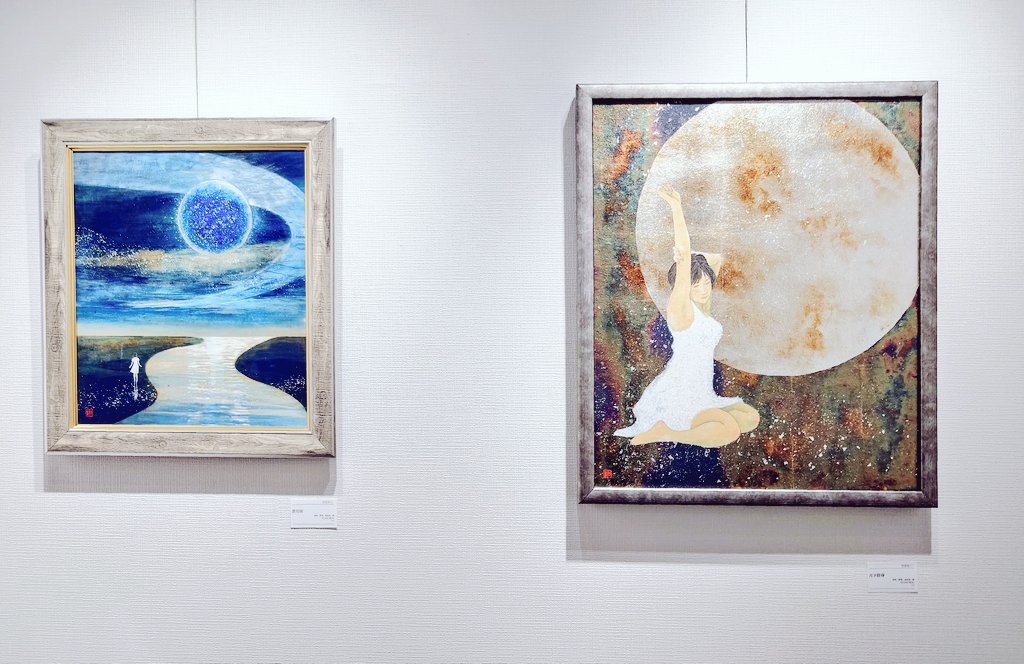 銀座画廊  #美の起原 さんにお伺いしました。

#笠原拓三 様の個展「風月無辺」の二日目です。
箔を駆使した作品はますます輝きを増してきていますね(^^)

今回のお気に入りの作品は 1枚目の あの夏の日 です。
他にも素敵な作品は多々ありますが、ダントツだと思います。