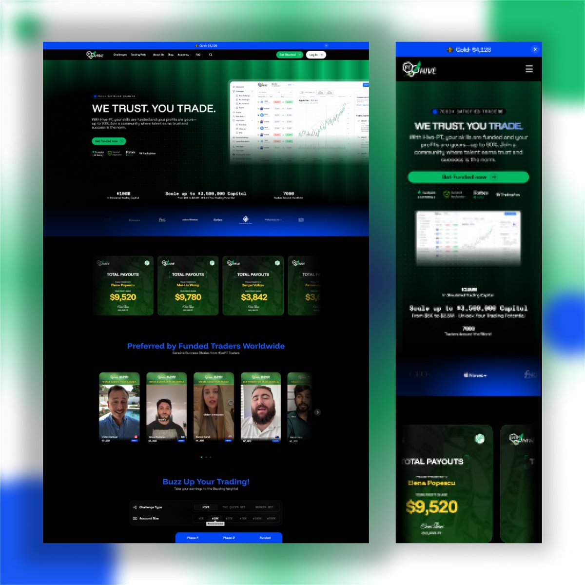 Electronthemes's tweet photo. Recently Launched: HIVE PT. Prop Trading Firm Website Built on Framer

✅ Up to 90% profit share
✅ $100M trading capital
We designed &amp; developed the full site for clarity, flow, and growth.

Live now👉 https://t.co/h2tkWSBSRQ
📩 contact@electronthemes.com
#Framer #ElectronThemes https://t.co/XxBm4xh0vk