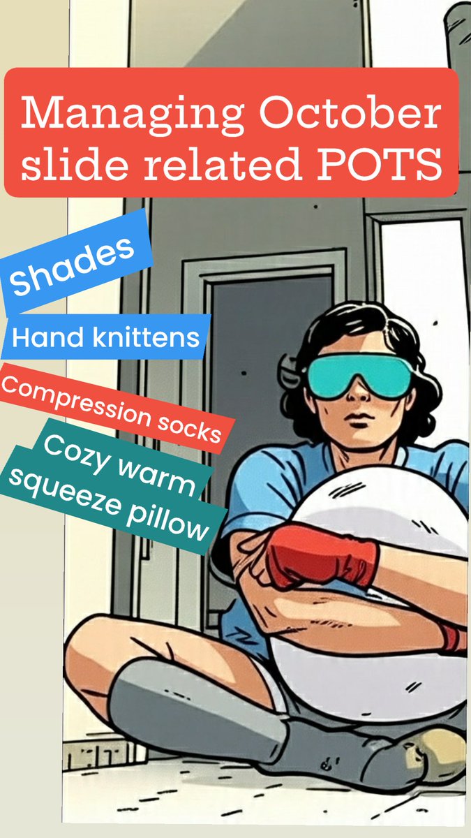 Dranjaliphysio2's tweet image. October slide with POTS tips to manage#dysautonomia #hEDS #MCAS
#posturaltachycardiasyndrome
@hopestardust20 @Dysautonomia @ThePOTSPostman @pots