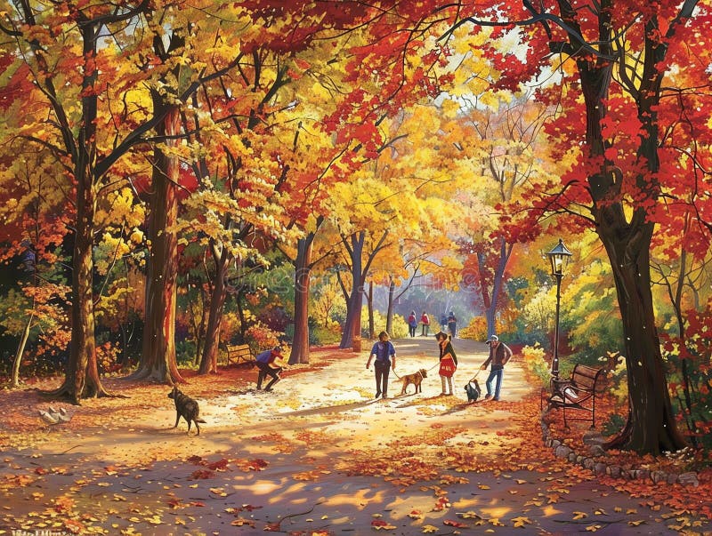 Lucia Tassan Mangina (@luciatassan) on Twitter photo Enjoy autumnal weekend 
People and pets enjoyng a sunny Fall day
🌞🍁🍁🍁🐕🦮🐕
#WeekendVibes 
#AIgeneratedart Enjoy autumnal weekend 
People and pets enjoyng a sunny Fall day
🌞🍁🍁🍁🐕🦮🐕
#WeekendVibes 
#AIgeneratedart