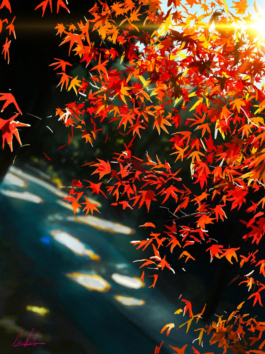 秋をテーマにしたイラストです