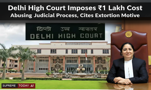 SupremeTodayAI's tweet image. Delhi High Court Imposes ₹1 Lakh Cost for Abusing Judicial Process, Cites Extortion Motive

supremetoday.ai/doc/news/delhi…

#AbuseOfProcess #WritJurisdiction #DelhiHighCourtFriendship No License for Rape: Delhi HC Denies Bail in POCSO Case

supremetoday.ai/doc/news/frien…

#POCSO