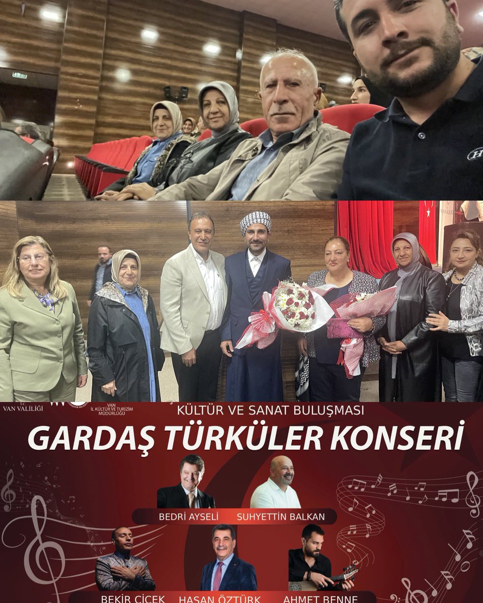 📍Evliya Çelebi Mesleki ve teknik Anadolu uygulama otel.

Van Büyükşehir Kültür ve Sosyal işler daire başkanlığı tarafından düzenlenen “Gardaş türküler konser”programına bizleri davet eden başta Büyükşehir Kültür ve sosyal işler daire başkanımız kıymetli Sayın Abdurrahman Şahin
