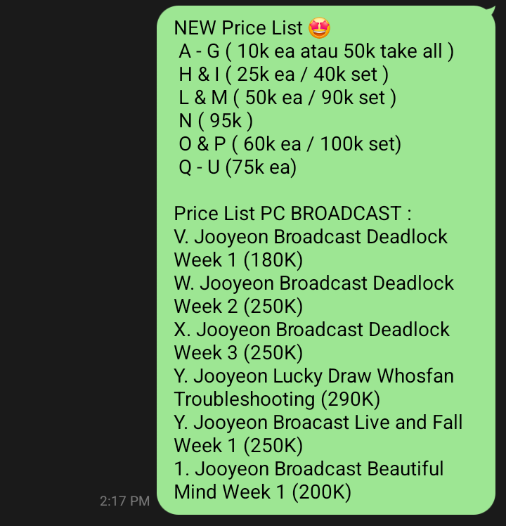 juychan_'s tweet photo. REPRICE 💫💥

Want to sell PC Xdinary Heroes, mostly Jooyeon

Bisa keep event, boleh dicicil juga, bisa condi, CO bisa lewat Shopee/manual.

#wtsxh #pasarXdinaryHeroes #wts https://t.co/7GpdKzbAOa