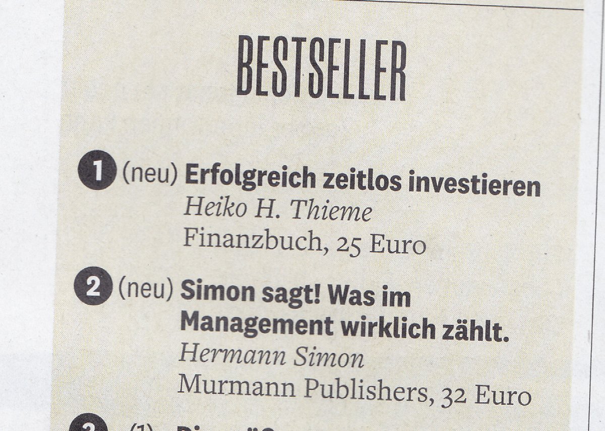 JETZT NEU im manager magazin Novemberheft: "SIMON SAGT! Was im Management wirklich zählt" ist Nr. 2 BESTSELLER

amazon.de/s?k=simon+sagt…