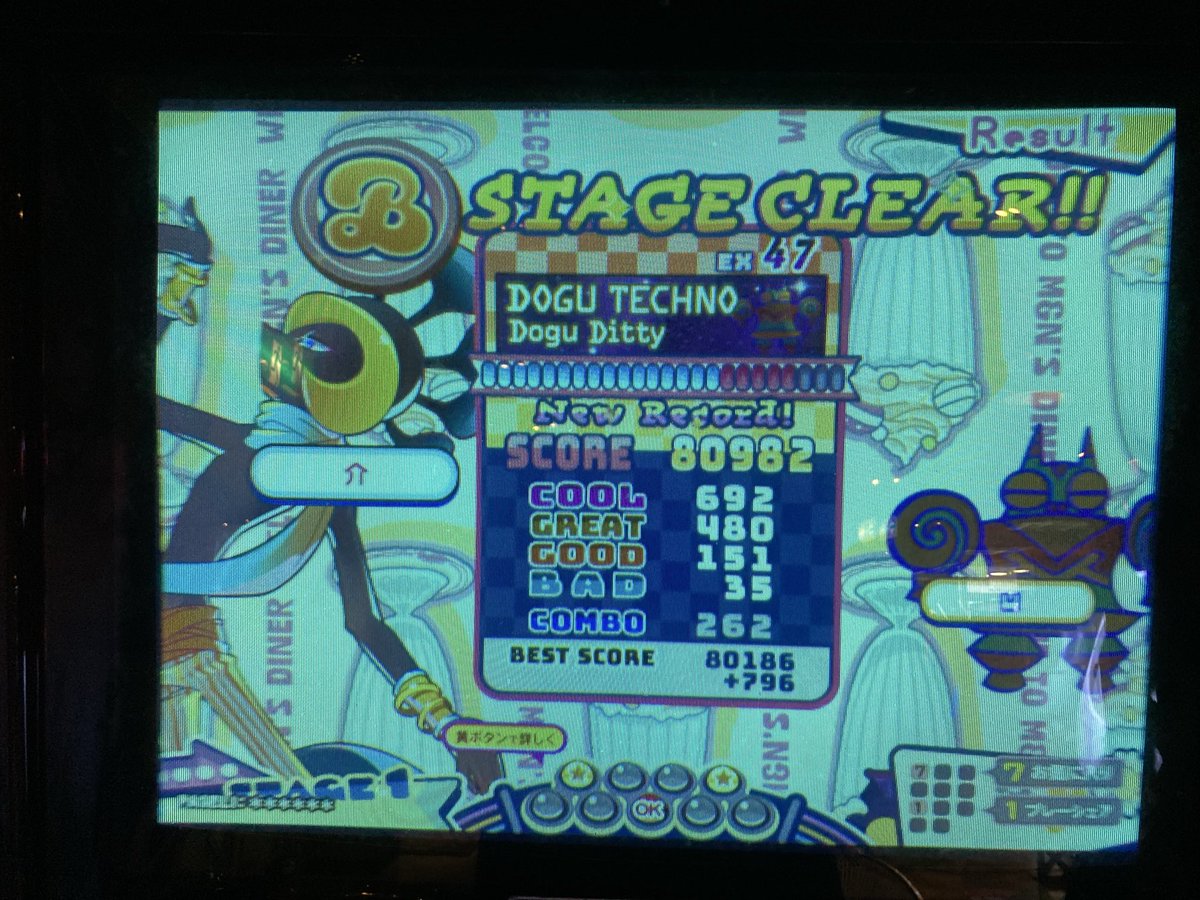 今日のリザルト。左手が思ったより動いてないのでしばらく左手を強化する。