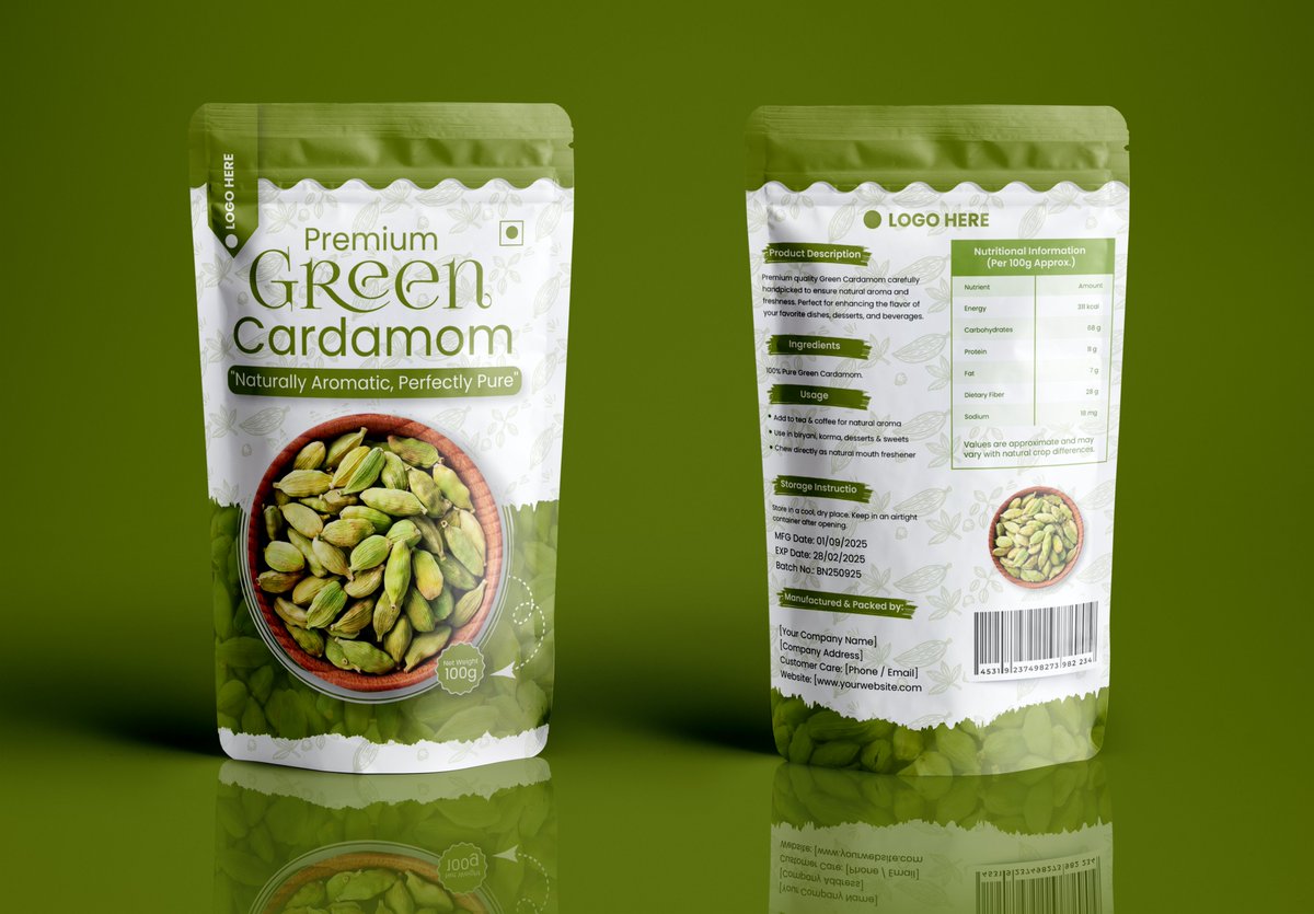 graphivex's tweet image. Modern Tea Pouch Packaging — clean, minimal &amp;amp; premium design to strengthen brand identity &amp;amp; gain customer trust.

👨‍💻 Designer: Bodrul (Graphivex)
#PackagingDesign #PouchDesign #TeaPackaging #BrandingDesign #ModernPackaging #ProductBranding #CreativePackaging #PackagingConcept