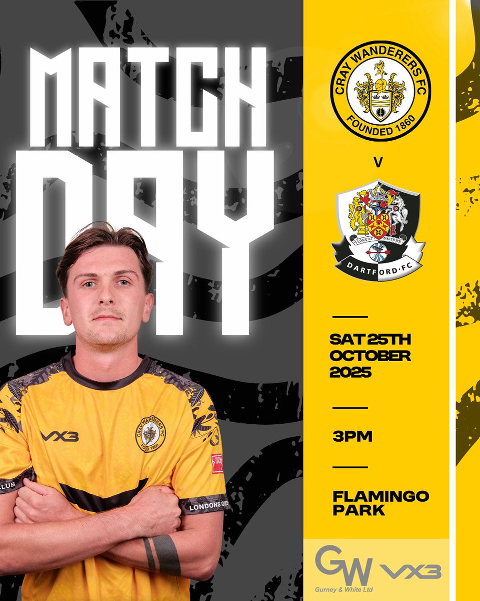 OfficialWands's tweet photo. IT’S MATCHDAY! 

We take on Dartford this afternoon at Flamingo Park! 

Click the link for tickets: 
https://t.co/7XkGtPViqo

A game not to be missed!
Come on you Wands!
🟡⚫️

#coyw https://t.co/DtcnN0KuZs