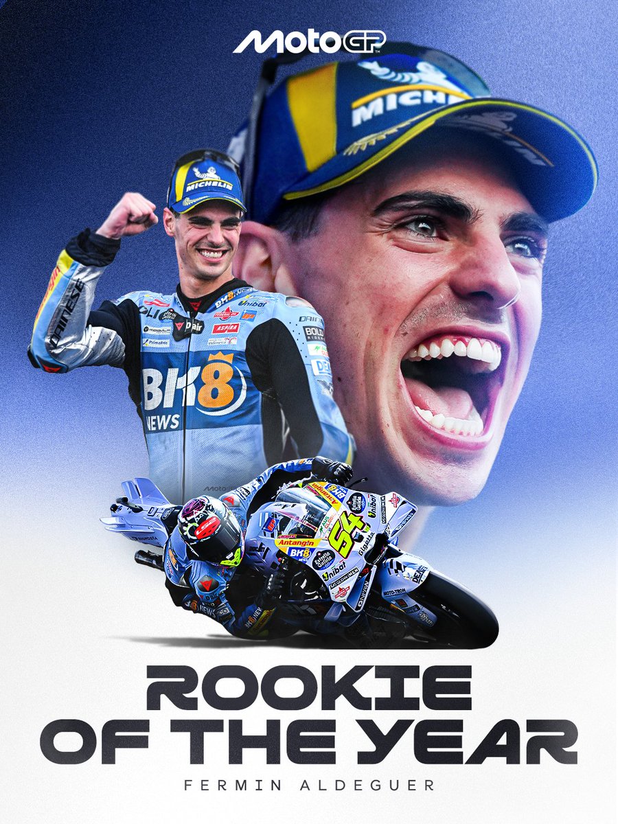 Impressing right off the bat 😎

<a href="/Aldeguer54/">Fermín Aldeguer Mengual</a> is the 2025 #MotoGP Rookie Of The Year 🙌

#MalaysianGP 🇲🇾