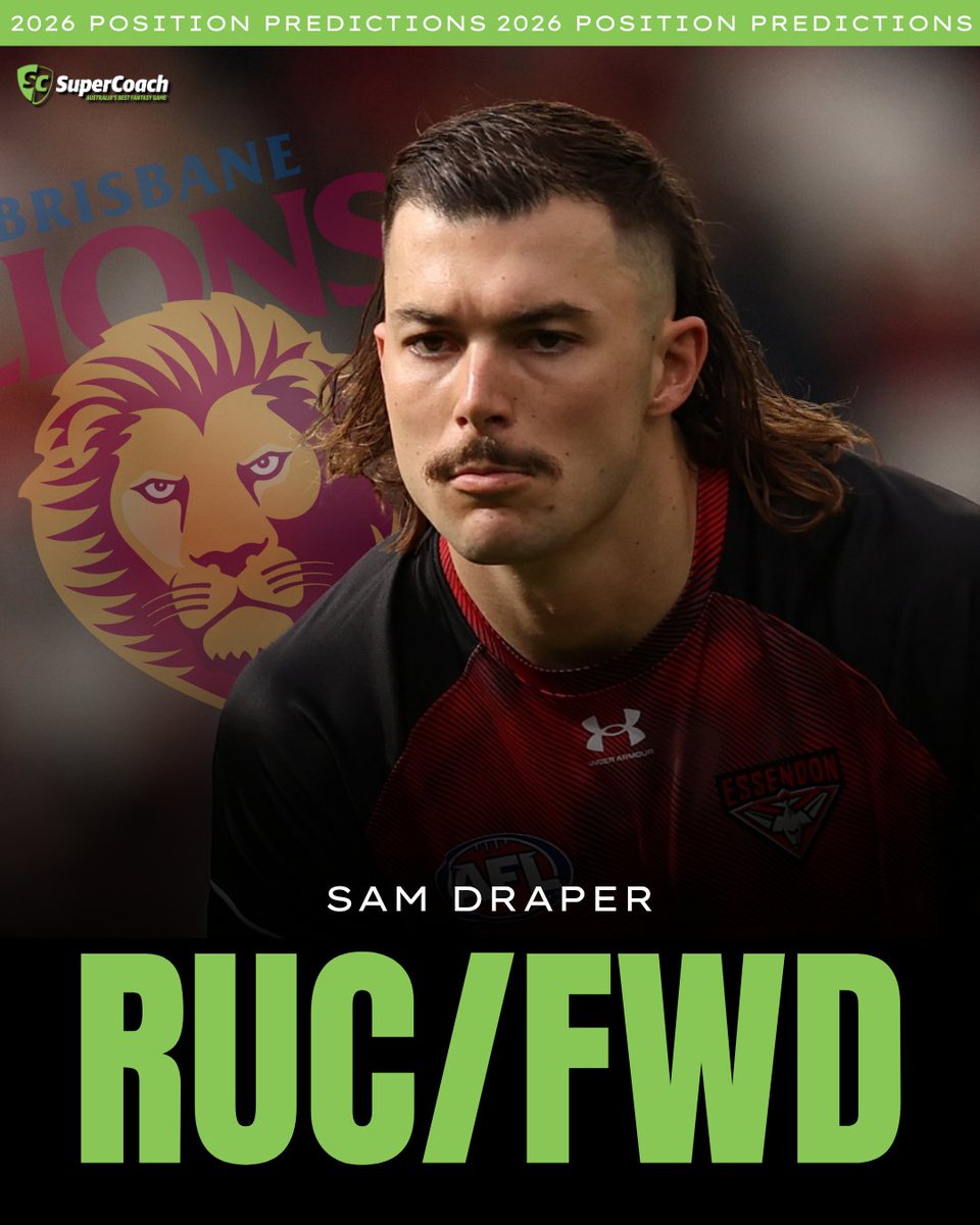 codeaflau's tweet image. ‼️ Sam Draper is set to retain DPP status in @SuperCoach 👀

2026 DPPS ▶️ bit.ly/4nKRq6Y