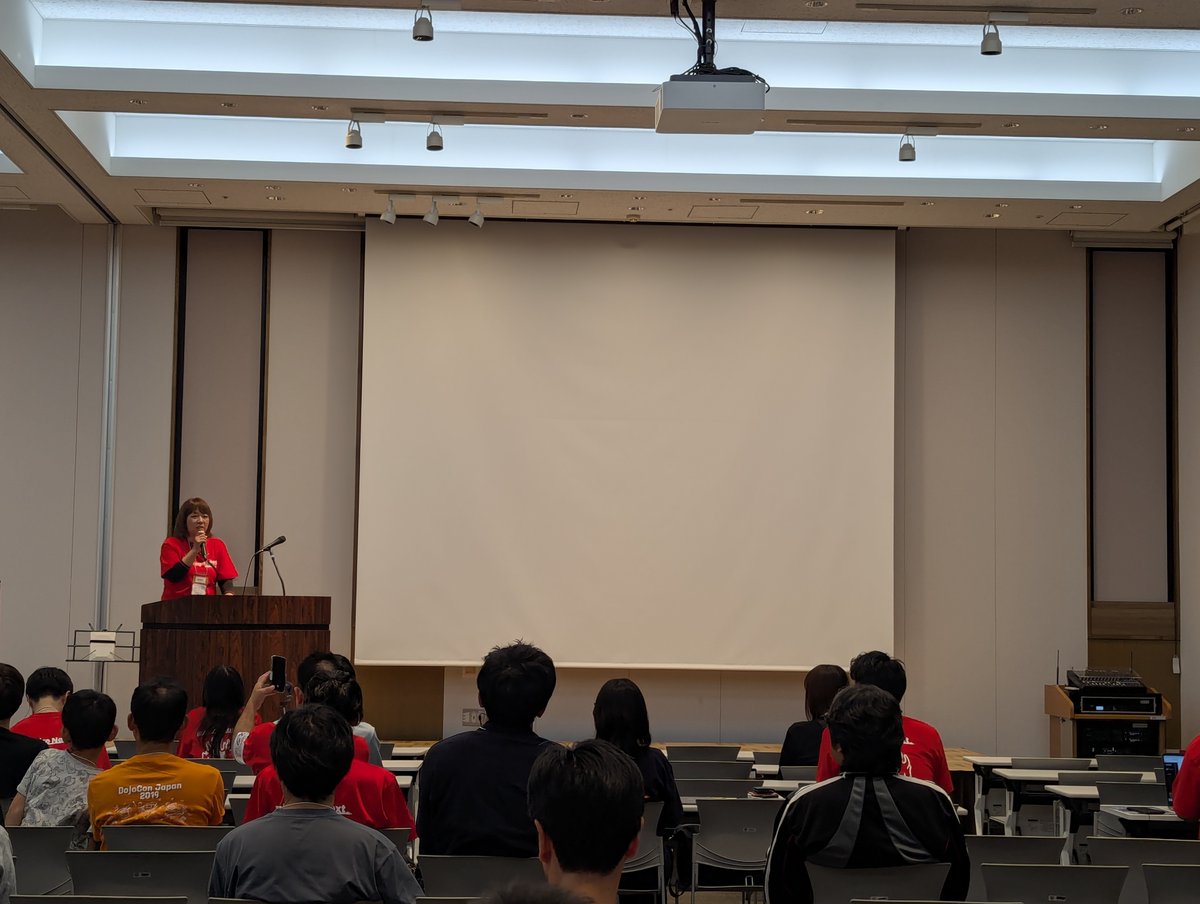 DojoConJapan's tweet image. 実行委員長の杉山美鈴さんにより閉会式が行われています。
ご参加いただいたみなさま、ありがとうございました🙌
#DojoCon #DojoConJapan #CoderDojo
