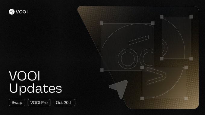 🚀 Big things are coming to <a href="/vooi_io/">vooi</a> !

The latest VOOI Updates drop on Oct 20th — including major enhancements for Swap and VOOI Pro.

⚡ Faster. Smarter. Sleeker.
Stay tuned and experience the next evolution of VOOI.
#VOOI #Web3 #Crypto #DeFi